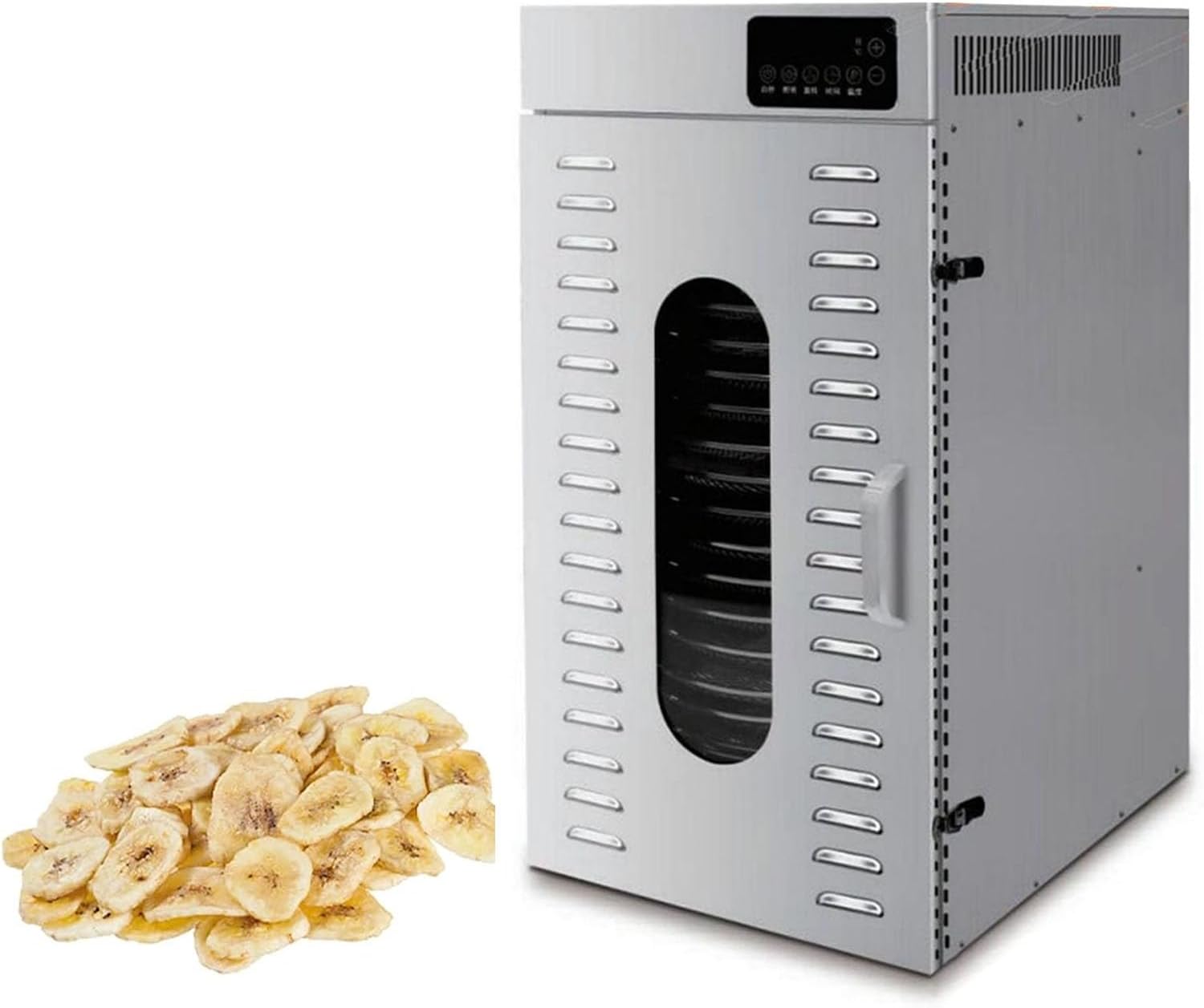 Commercial Food Dehydrator, 20 Trays Food Dryer with Adjustable Timer and Temperature Control, Temperature Range 30~90°, 360° Circulating Heating Suitable for Jerky,LT