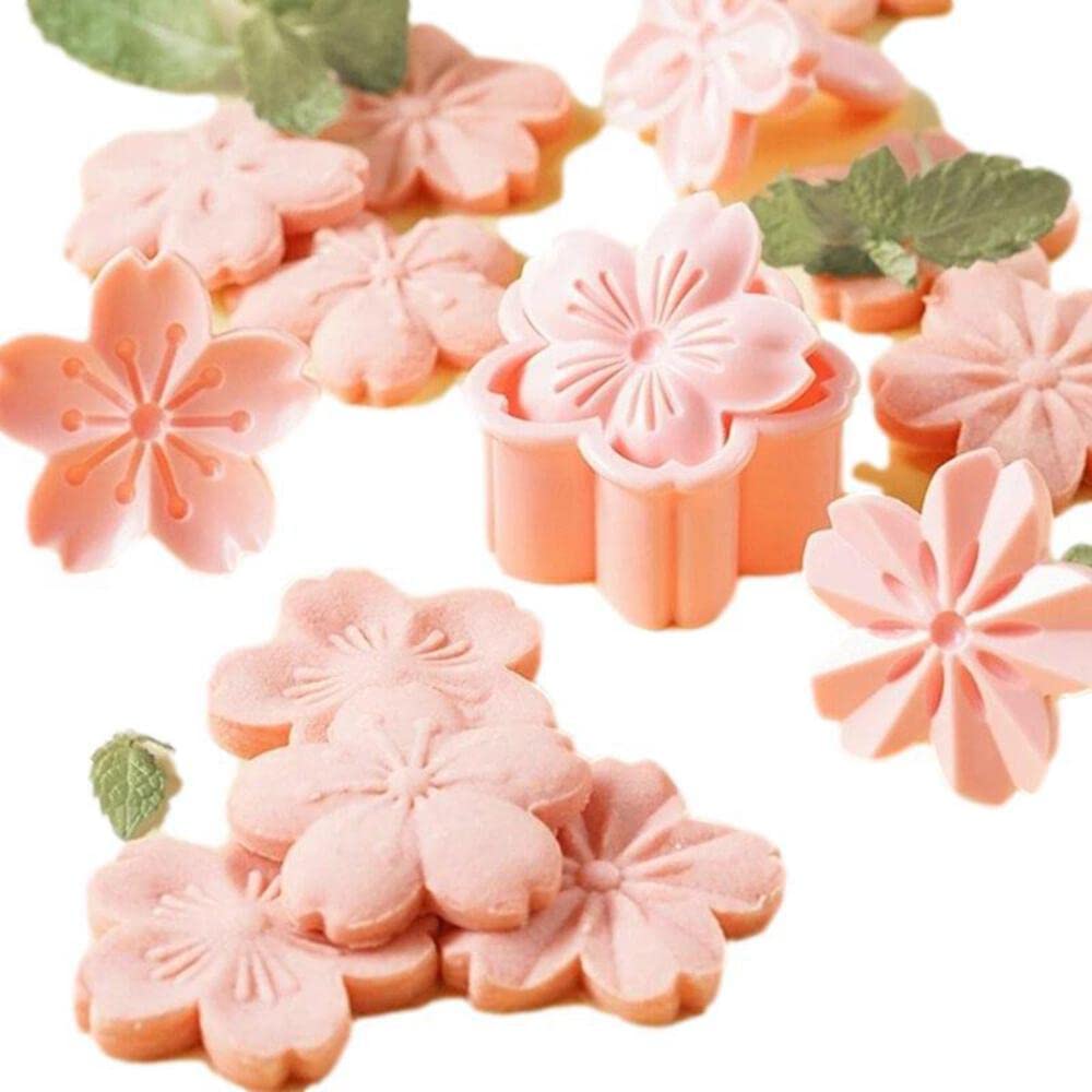 5 pcs/Set Sakura Cherry Blossom Cookie fondant