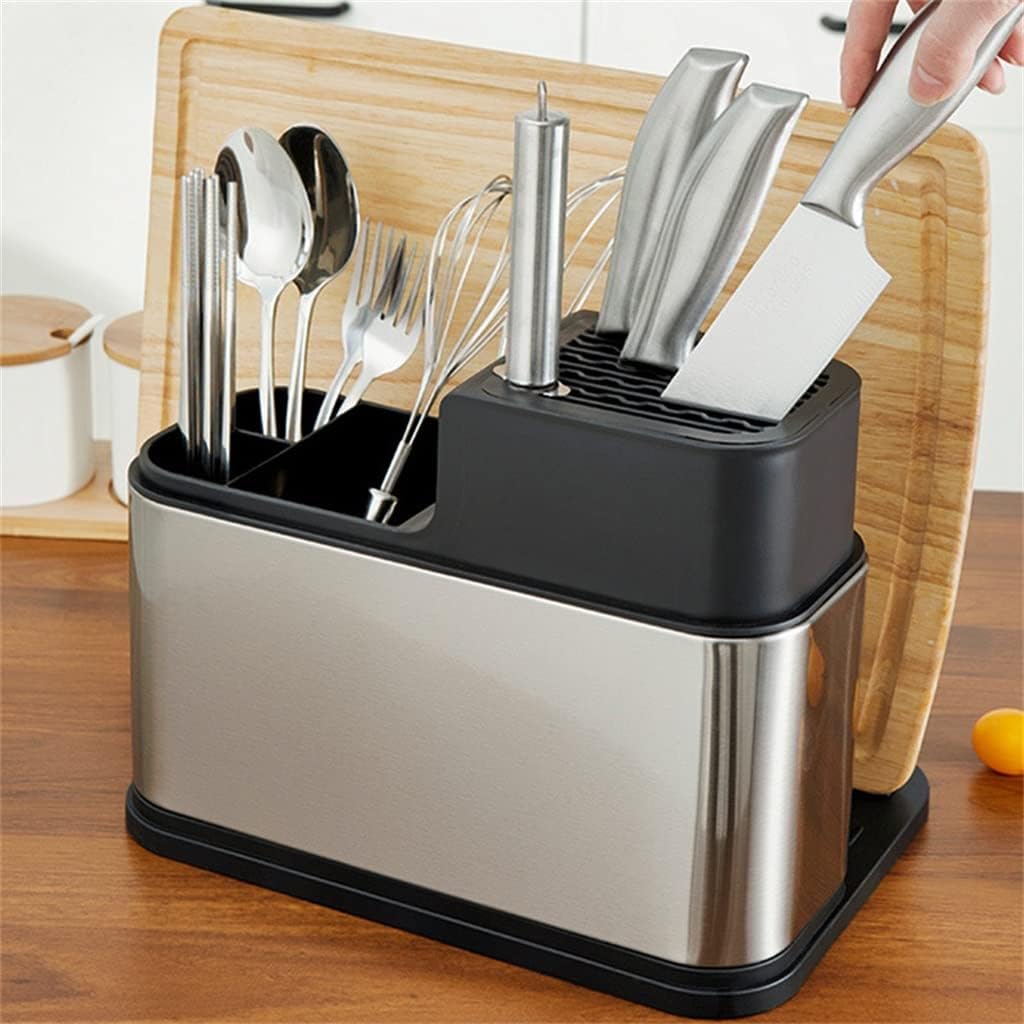 Soporte para tabla de cortar de acero inoxidable, estante de almacenamiento para encimera de cocina sin taladrar para ahorrar espacio
