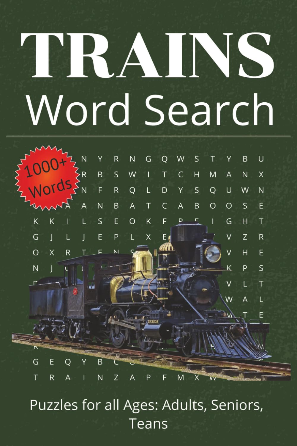 Trains Word Search Puzzle Book: Word Searches with Easy to Read Print about Trains, Railroads, Steam Trains, Traveling, and More | 6x9 inches, 110 ... Holidays and Free Times | (15.24 x 22.86 cm)