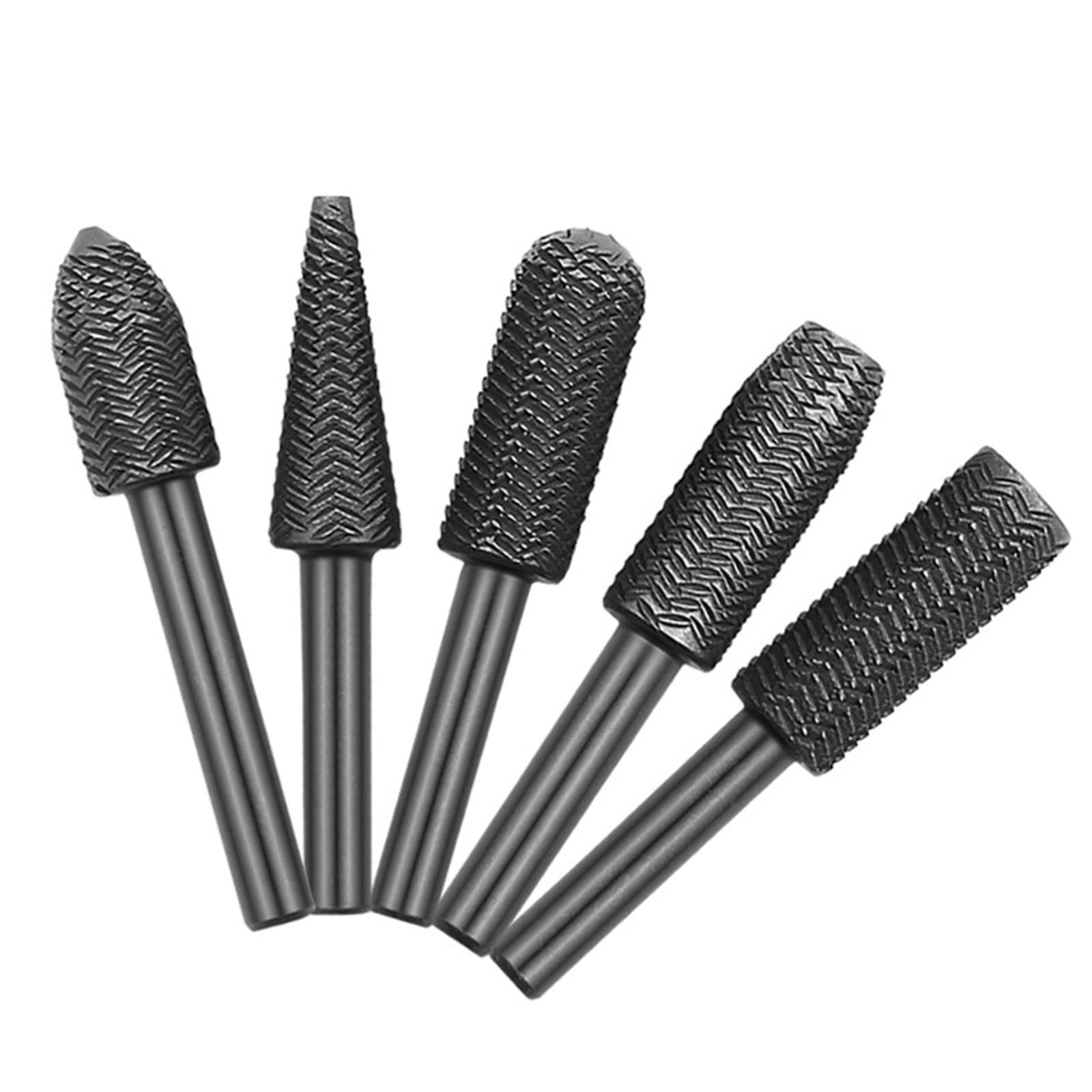 Drill Bit Sets 5Pcs Rotary Files Burr Drill Rotating Thorn for Head Electric Rotary File Bit Electric Grinding for H Carving Burr Bits