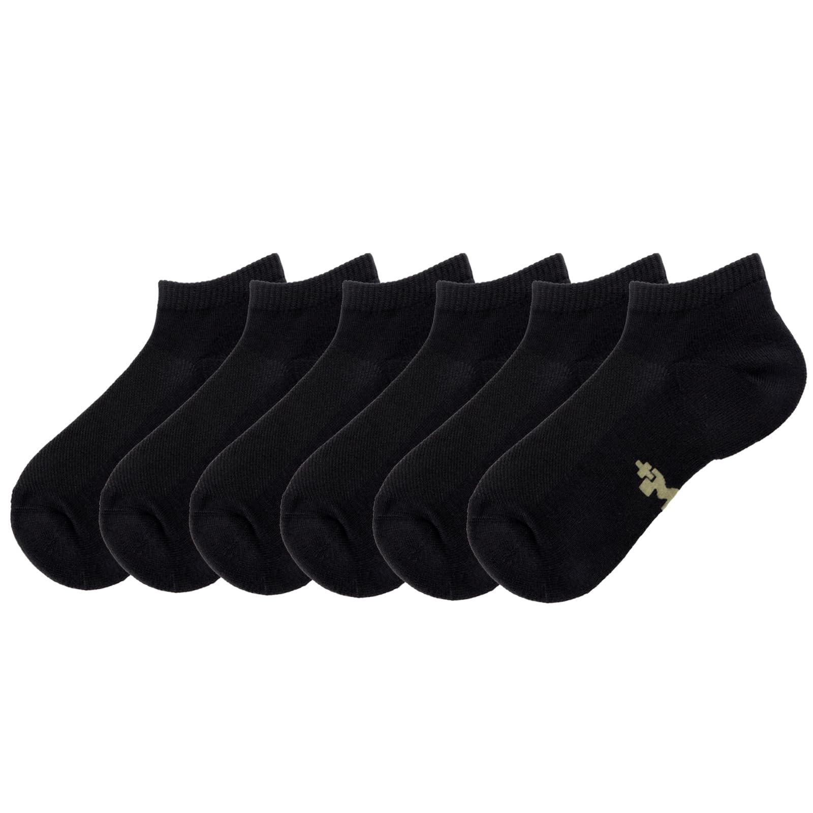 +MD 6 Pairs Viscose Bamboo Ankle Socks for Mens/Womens, Liner Cushion Wicking Smell Control, Athletic Running Casual Low Cut Socks 6Black14-16
