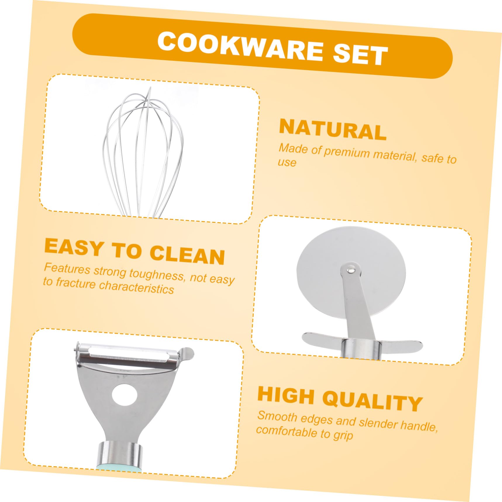Zerodeko Set Mestoli Silicone, Set Utensili Cucina da Forno 9 Pezzi, Manico in Plastica, Acciaio Inox, per Cucina e Pasticceria