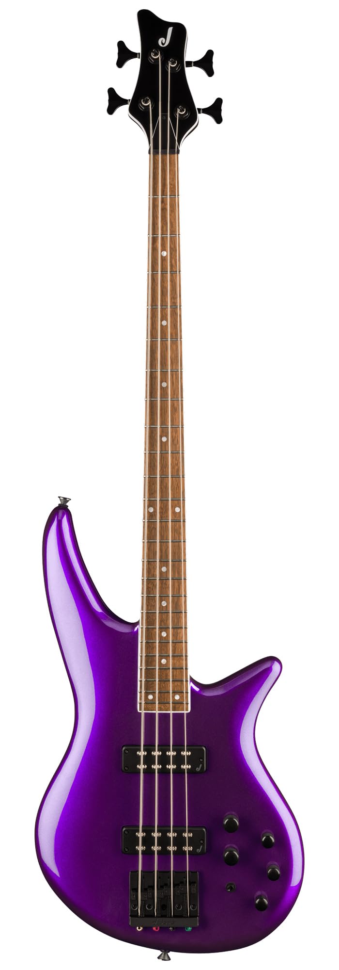 Jackson X Series Spectra Bass SBX IV Deep Purple Metallic Bundle with Cable, Tuner, Strap, Picks, and Austin Bazaar Guitar DVD