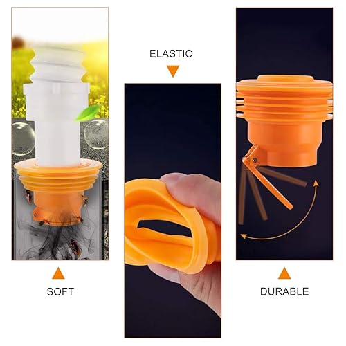 Miniatura 6 de Uonlytech Sellador de tubería de drenaje de silicona a prueba de olores para drenaje de drenaje para lavadora del hogar, inserto de baño, tapón de