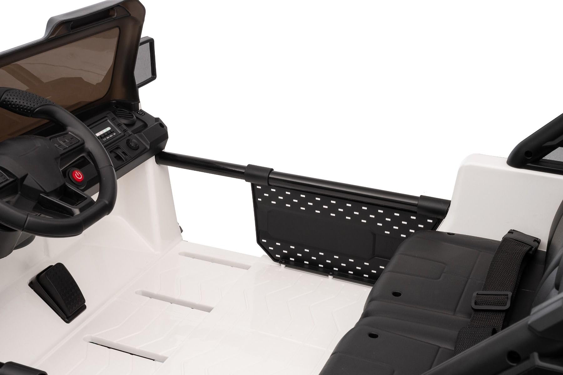 Beneo Motors OFFRIDE 4x4² 2-osobowy samochód elektryczny, 12 V, czarny, odtwarzacz MP3 z wejściem USB/AUX, napęd na wszystkie koła 4 x 4, akumulator litowy, pilot zdalnego sterowania, oświetlenie LED