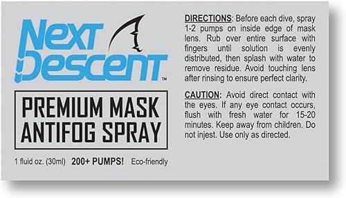 Miniatura 2 de Next Descent Máscara de desempañamiento  Spray antivaho para máscara de buceo, gafas de natación, máscara de esquí. SnorkelingBuceo.