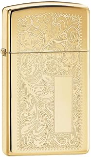 Zippo Venetian Slim High Polish Brass Pocket Lighter