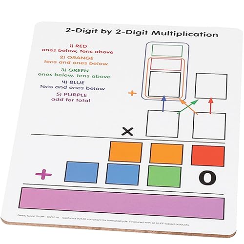 Miniatura 2 de Tableros de borrado en seco de multiplicación de 2 dígitos - 6 tableros