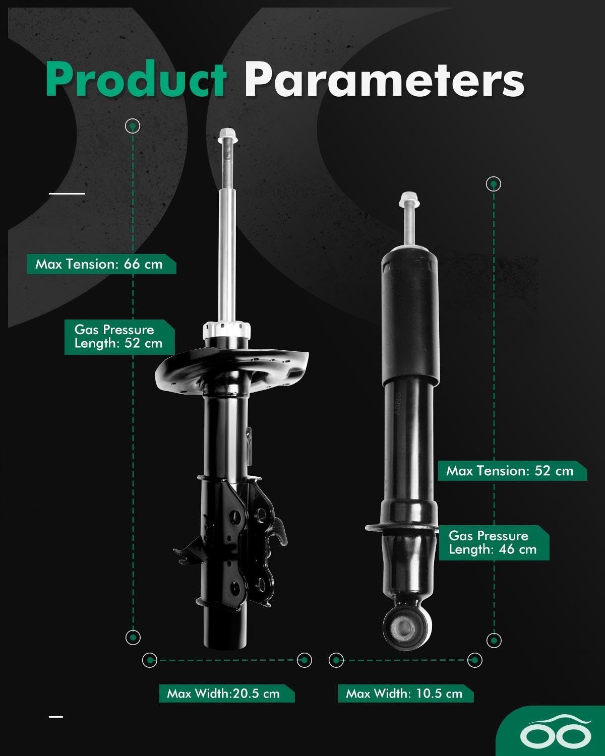 Front Rear shocks,SCITOO 4x Shocks Absorbers Fits For Chevrolet Camaro 2011-2012 Auto Shocks Struts 334686 334687 340069 Amortiguadors