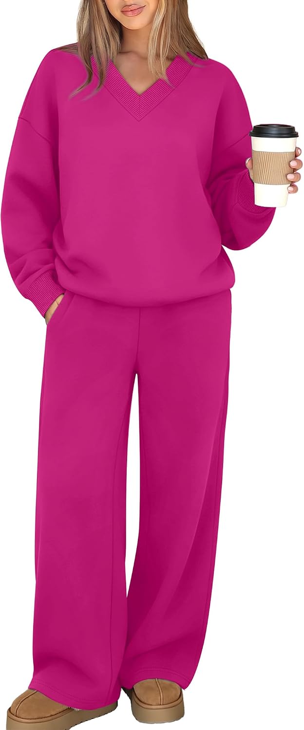 WIHOLL Sweatsuits Women 2 Piece Outfit Workout Sets Fall Fashion Clothing image 2
