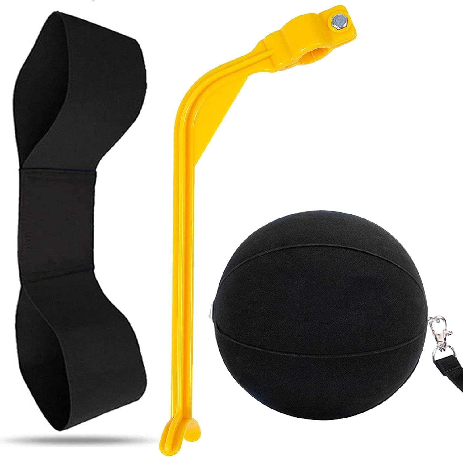 Amy Sport Golf Swing Training Aid Wrist Hinge Adjustable Arm Band with Hanger Smartball Connection Band for Correction, Men Women Ball Between Arms Practice Tool