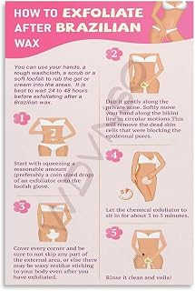 How To Exfoliate After Brazilian Wax Poster Beauty Salon Canvas Painting Wall Art 20x30inch(50x75cm) Unframe-style