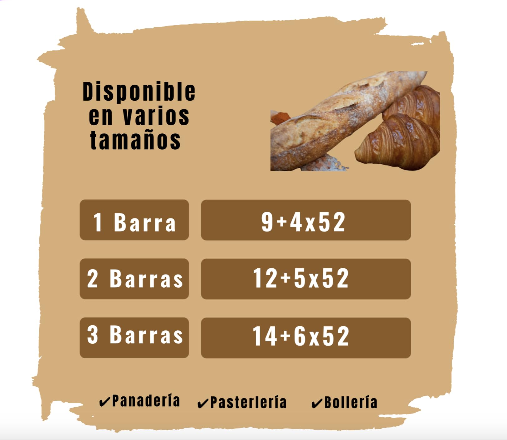 1000 Bolsas De Papel Kraft Para 1 Barra De Pan, MEDIDA 9+4x52 - Ideal Para Panadería, bolsas de papel, Bolsas Ecológicas Resistentes, Bolsas panaderia, Papel Kraft Duradero, Bolsas de pan