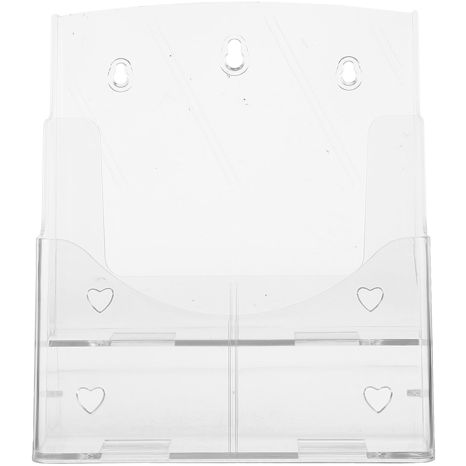 Organisateur de fichiers mural en acrylique pour un bureau ordonné et des brochures accessibles