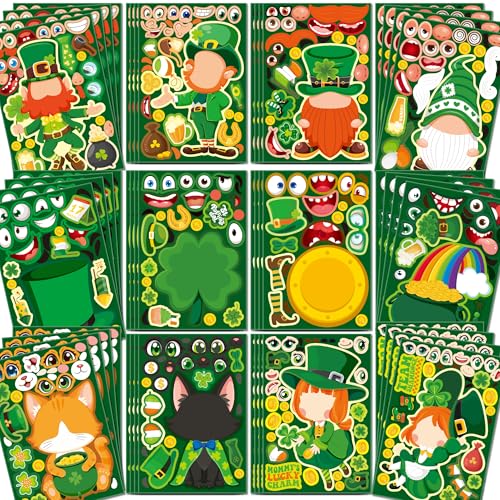 48 Sheets St Patricks Day Stickers for Kids...