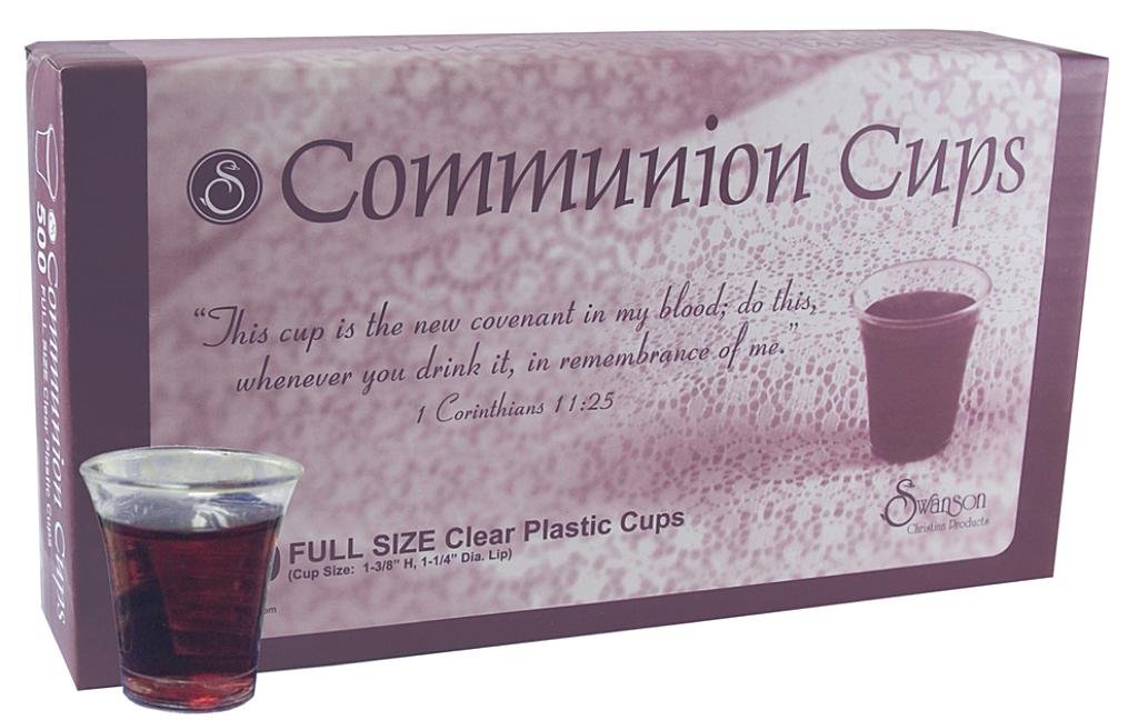 Swanson Communion Cups Clear with Cross 1 3/8 200 CT