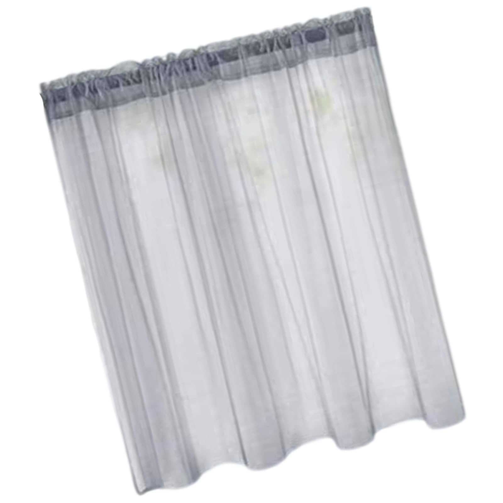 Tsophreniq Short Sheer Curtains for Kitchen Bedroom Valance Tulle Drapes Embroidered Lace White Voile Curtain Home Decoration Voile Curtains