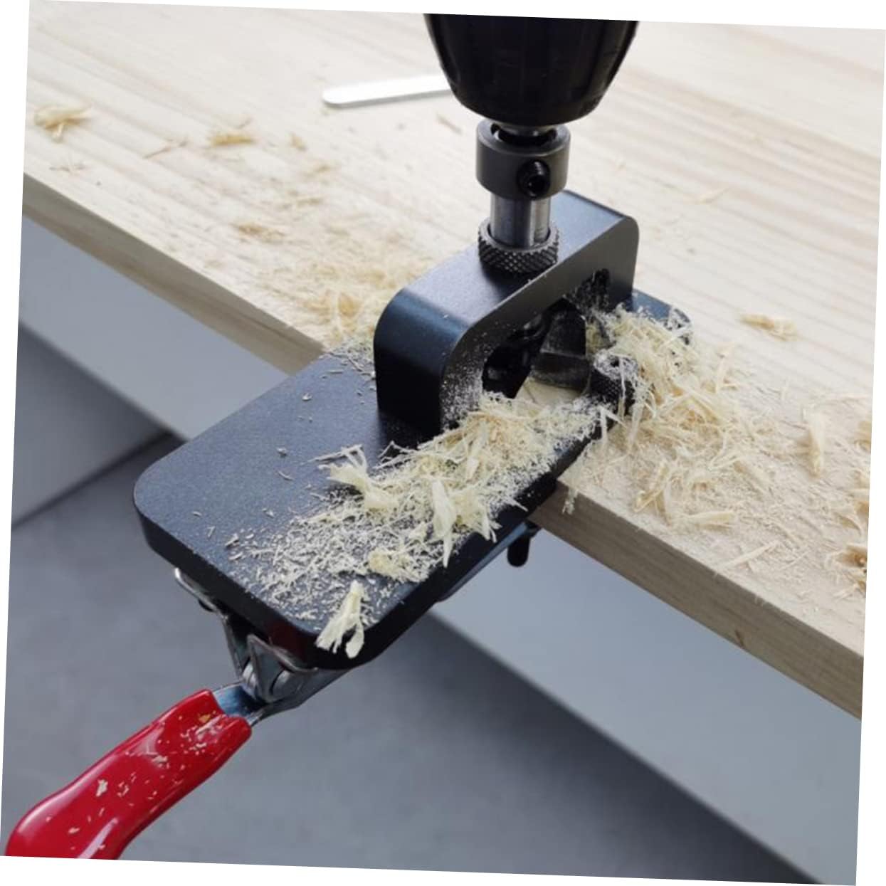 1Set Woodworking Hinge Hole Opener Locator Tool Kit Drilling Guide for Cabinet Door Installation Durable Carpentry Locator with Depth for Easy Use