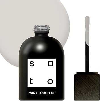 soto Gray Paint Touch Up, Appliance + Porcelain, High-Gloss Finish No. 73 Moonglow Grey - 1.5 Ounces/45 Milliliters of Enamel + Bathtub Repair for Tub, Tile, Appliances, Interior/Exterior