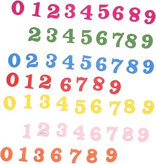 CIYODO 200 Peças Números De Cores Quebra-Cabeças De Madeira Para Crianças Mini Brinquedo Brinquedos De Madeira Para Crianças Brinquedos Números De Madeira Números Adesivos Scrapbooking
