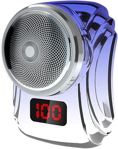 Mini afeitadora eléctrica portátil, maquinilla de afeitar eléctrica para hombres, mini afeitadora de bolsillo, recargable por USB, impermeable,