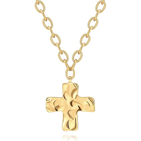 CANEVINKA 18K Gold Plate Coin Pendant Necklace for Women Dainty Compass Sunflower Necklaces Personalized Chain Layered Jewelry