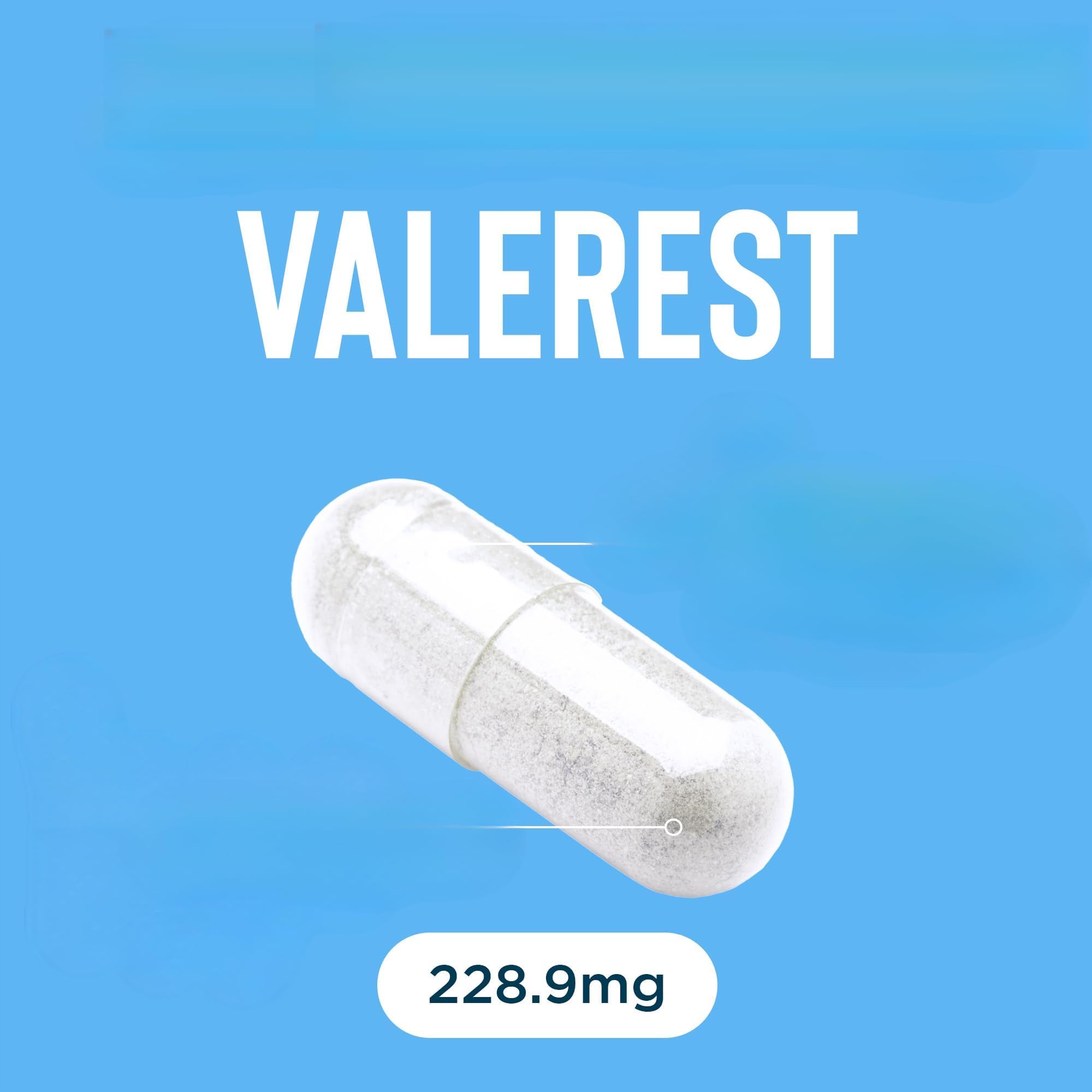 Aiuto per il sonno per adulti di 30 giorni, capsule per il sonno che non creano dipendenza, senza farmaci, antistress (60 capsule)
