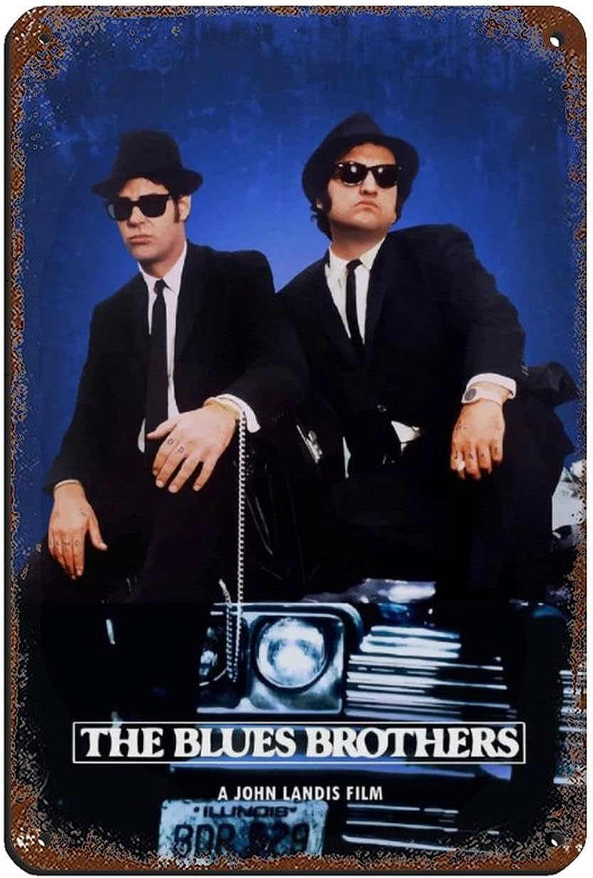 Retro Metal Sign: Blues Brothers Movie Poster for Zambia Ubuy