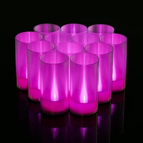 Miniatura 7 de LANKER Velas sin llama, velas LED de pilar que funcionan con pilas, 1.5 pulgadas de profundidad x 3 pulgadas de alto, efecto de llama larga que