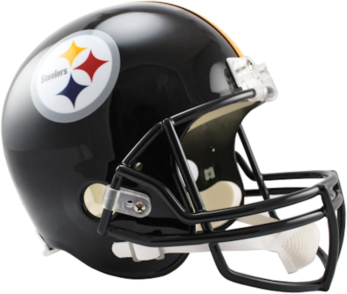 Riddell NFL Pittsburgh Steelers Deluxe Replica Football Helmet ...