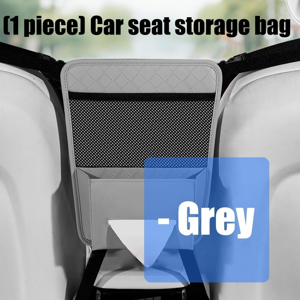 Multipurpose Car Seat Organizer Container With Anti Slip Base And Spacious Compartments For Trinkets image 4