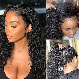 Pizazz Human Hair Lace Front Wigs for Black Women 150% Density Brazilian Deep
