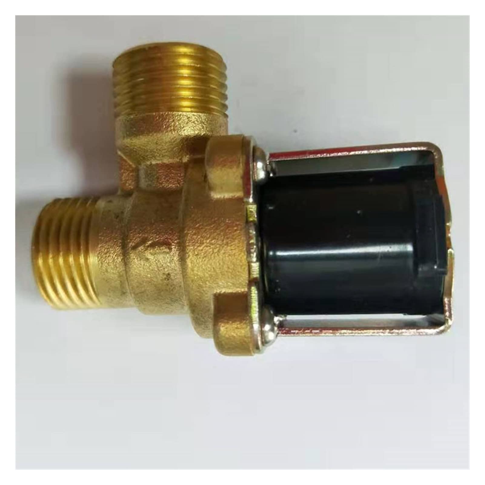 Válvula 220V DC 12V 24V DN15 G1/2 Válvula solenoide eléctrica de latón Interruptor de entrada de agua normalmente cerrado con filtro (tamaño: 220 voltios) Interruptor de control (Size : 12V)