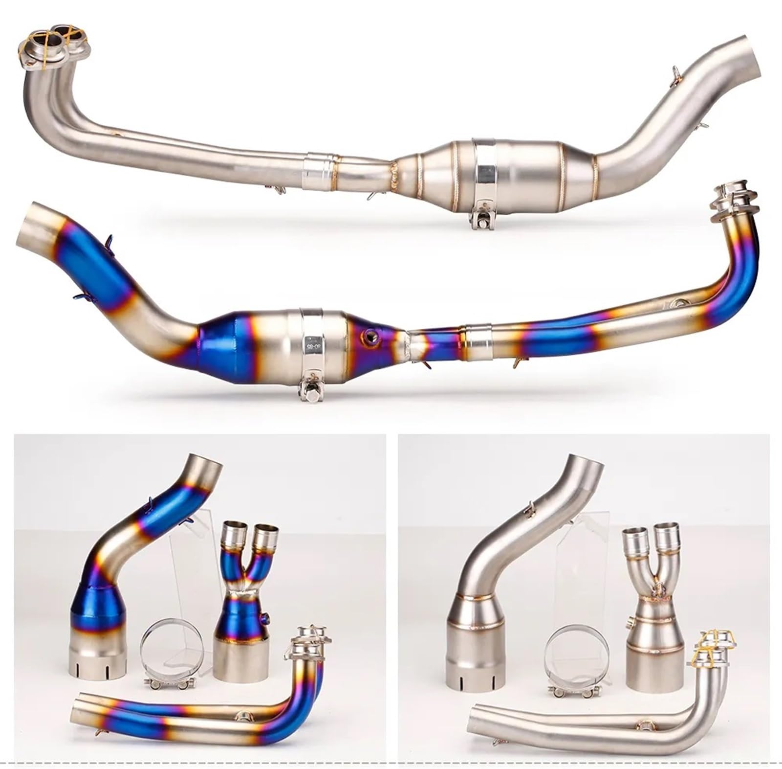 Pot D échappement Moto Pour TMAX530 TMAX 560 T TMAX 530 17-20 Système D'échappement Complet De Moto Silencieux De Moto Modifié échappement Tuyau Avant De Moto Sans Lacet (Color