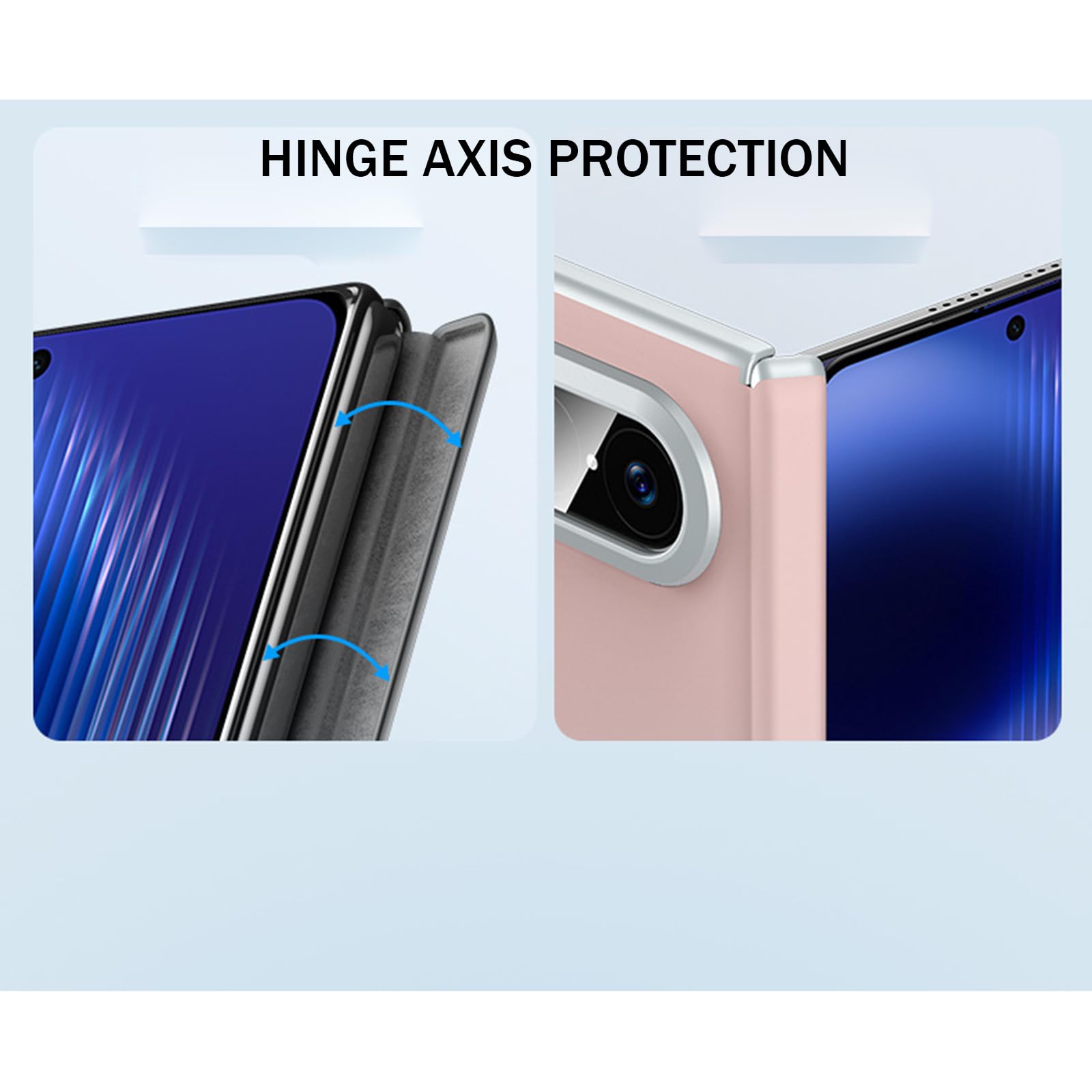Funda De Cuero For Huawei Pura X MAX, Funda Trasera De Teléfono Magnético De Carga Inalámbrica, Carcasa De Protección A Prueba De Golpes con Bisagra, Tacto Suave(Pink)