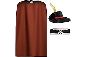 Unisex Puss Costume Cloak Hat Cat In Boots Cape Cap Cosplay Set