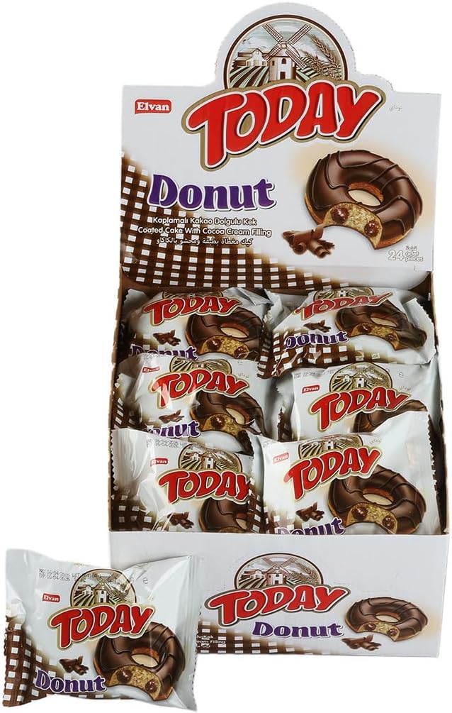 Elvan today choco donut, 50 gm (pack of 24)