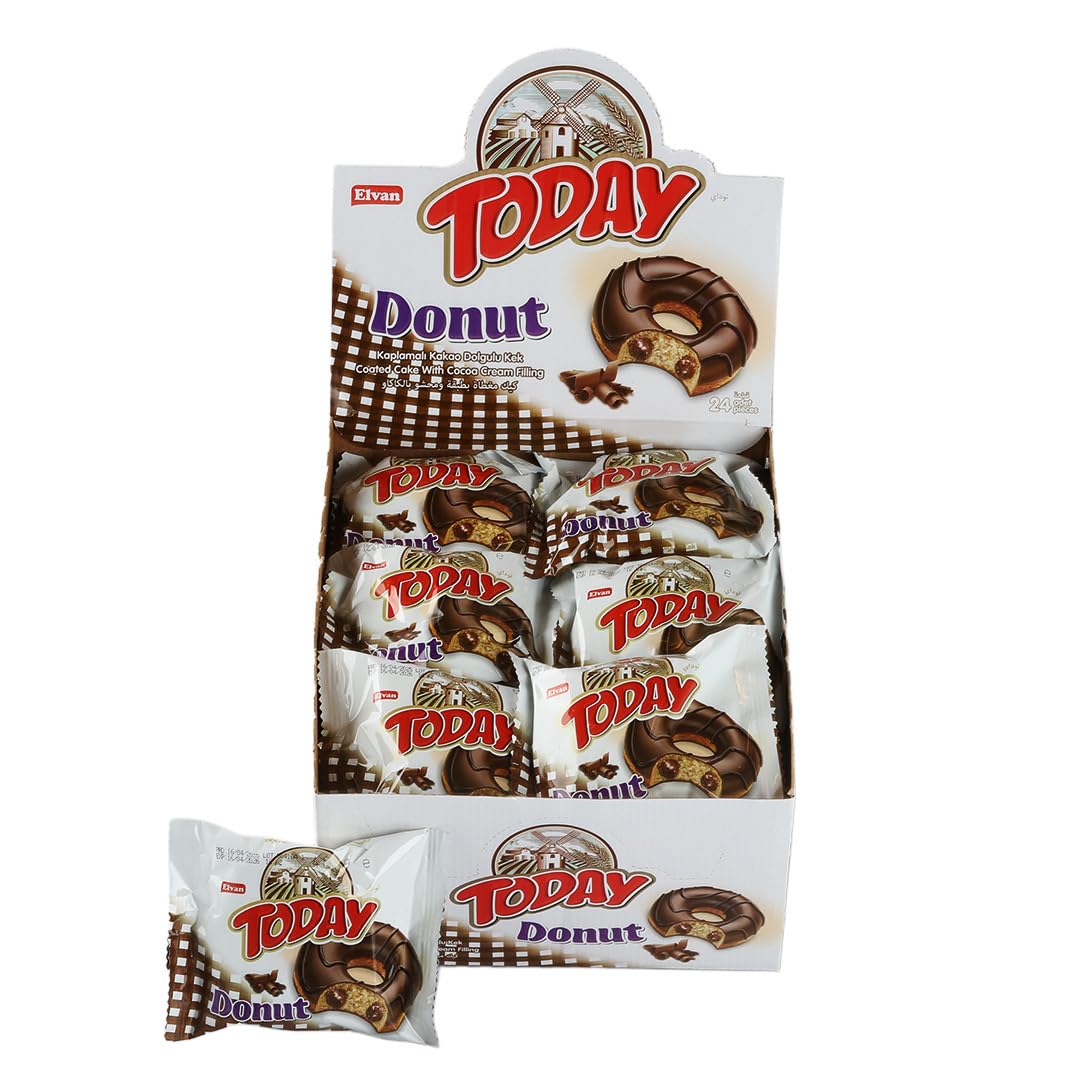 Elvan today choco donut, 50 gm (pack of 24)