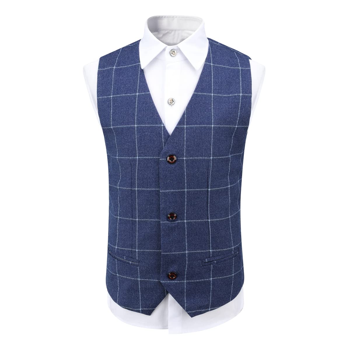 Sliktaa Jungen Anzug Set 3 Teilig Kariert Kinder Formeller Gentleman Outfit Hochzeit Festlich Bekleidungssets