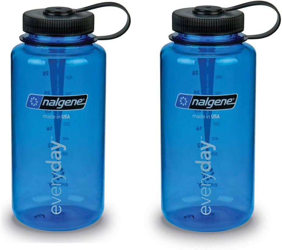 NalgeneTritan 32 Ounce Wide Mouth Bottle Set of 2