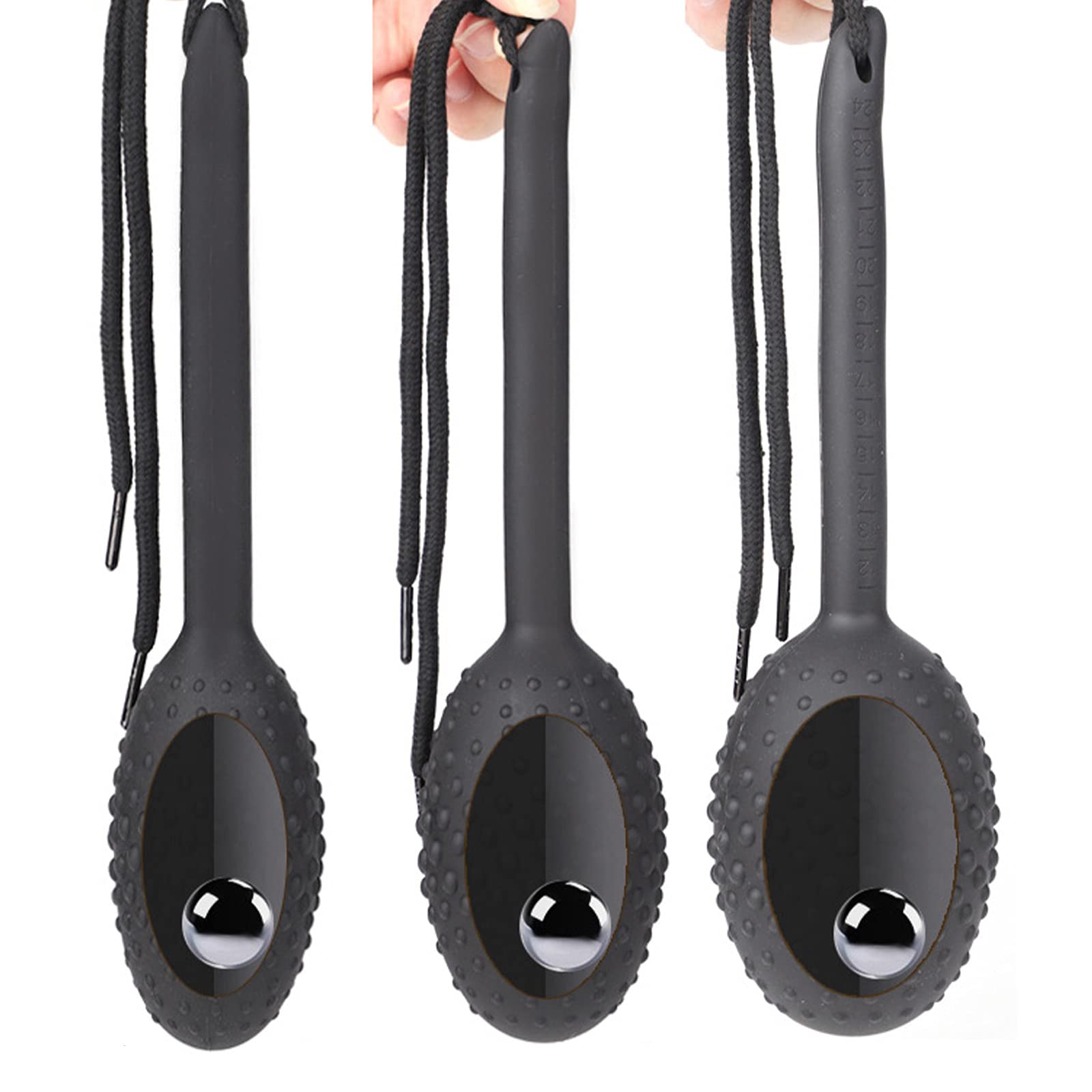 Dildo anale Plug anale Butt plug con manico Palline anali Stimolazione della prostata Dilatatore extra large Doccia anale con sfera di metallo Masturbazione Giocattolo sessuale per uomini e donne(Ø7.5
