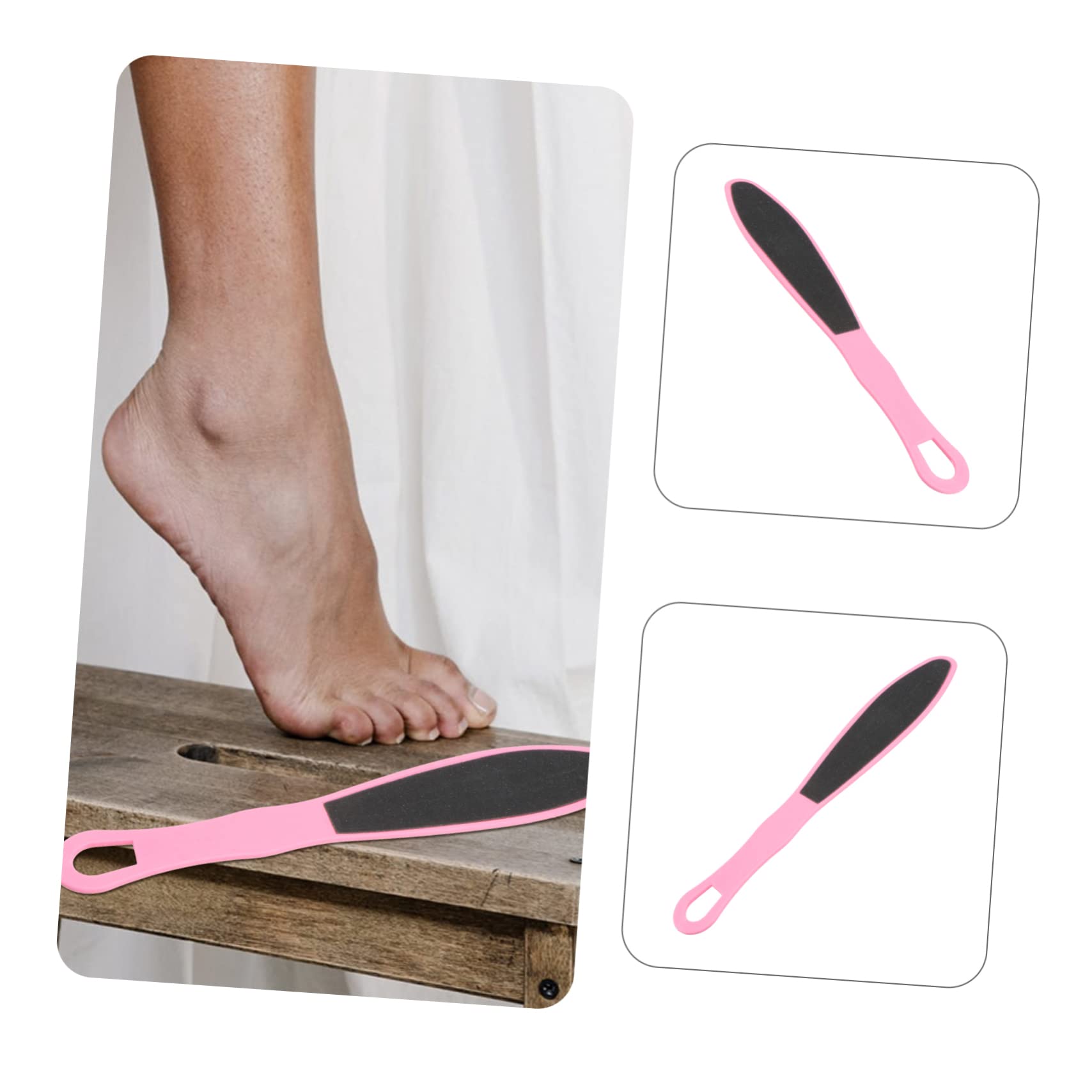 BESTYASH 10PCS Foot Scrubber Double Sided Frosted Remover File Ergonomic Portable Exfoliating Tool for Smooth Feet for Home Use Random Color Random Color