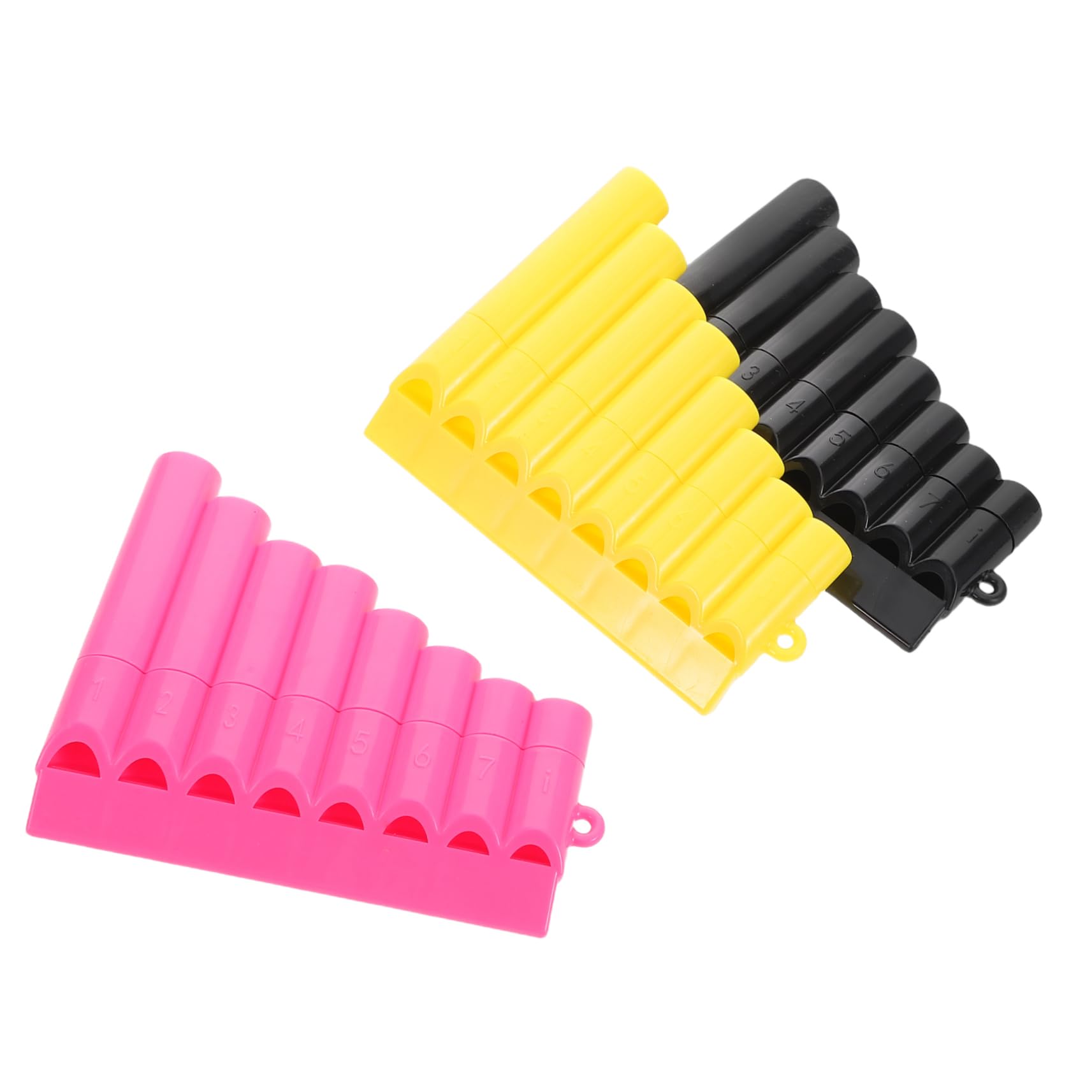 Flauto Di Pan Per Bambini, 3 Pezzi: Strumenti Musicali Per La Scuola, Flauto Di Pan in Plastica A 8 Tubi, Giocattolo Per L'apprendimento Precoce Della Musica, Ideale