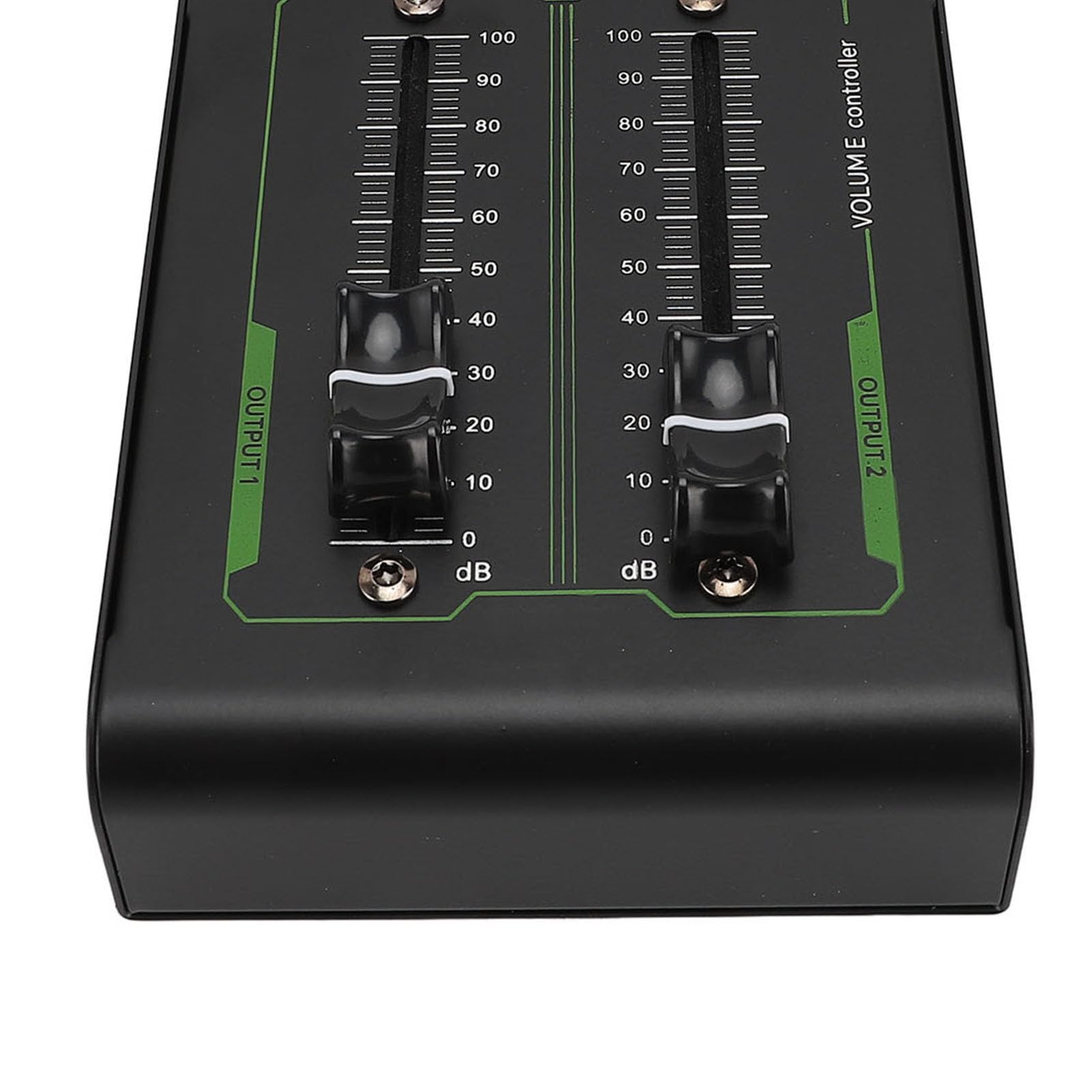 Controlador de Volumen Pasivo, Controlador de Volumen de Atenuador Extendido de 70 Mm 1 Entrada y 2 Salidas, Salida de Sonido Clara, Plug and Play, Controlador de Volumen Pasivo