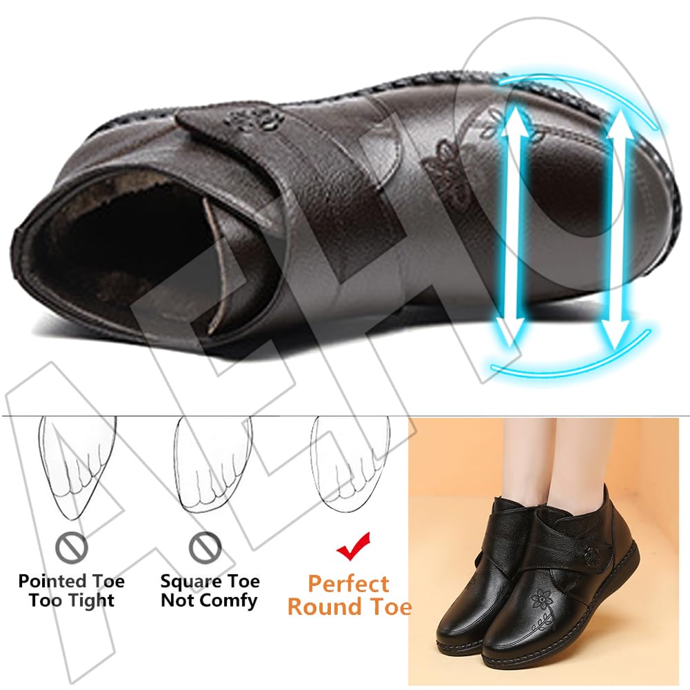 Wttagkl Diabetici schoenen voor gezwollen voeten, senioren schoenen met klittenbandsluiting, voor heren en dames, diabetici, huisschoenen, speciale schoenen, gezondheidsschoenen, preventief schoenen