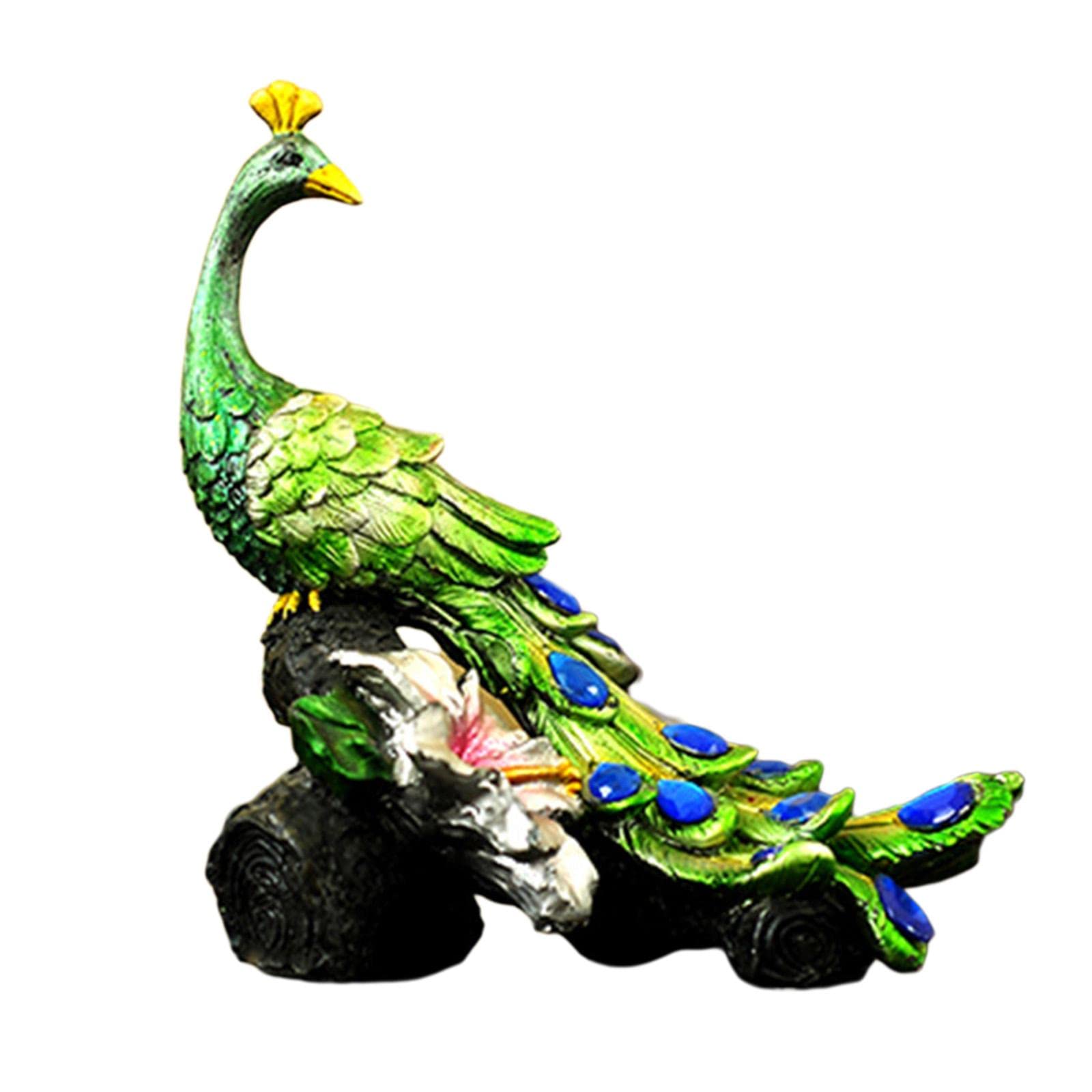 Figurine de paon statue décoration maison et chambre adulte
