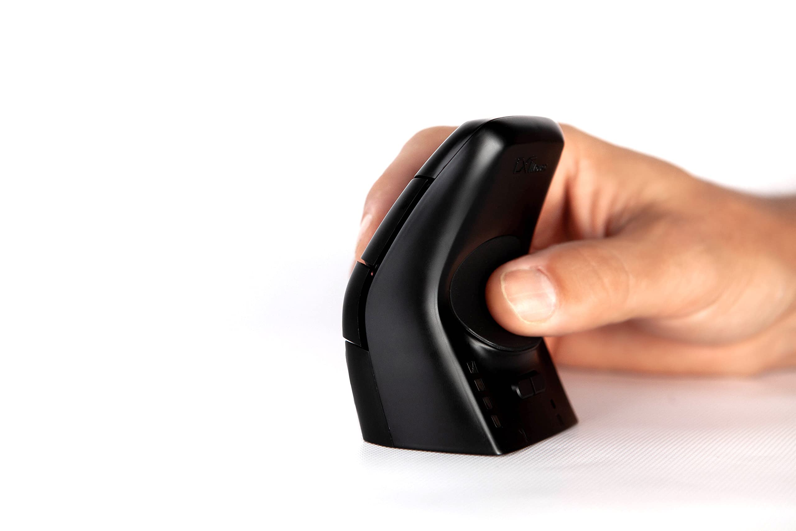 BakkerElkhuizen DXT03W - Ratón ambidiestro inalámbrico de precisión, diseño ergonómico, dongle USB-A