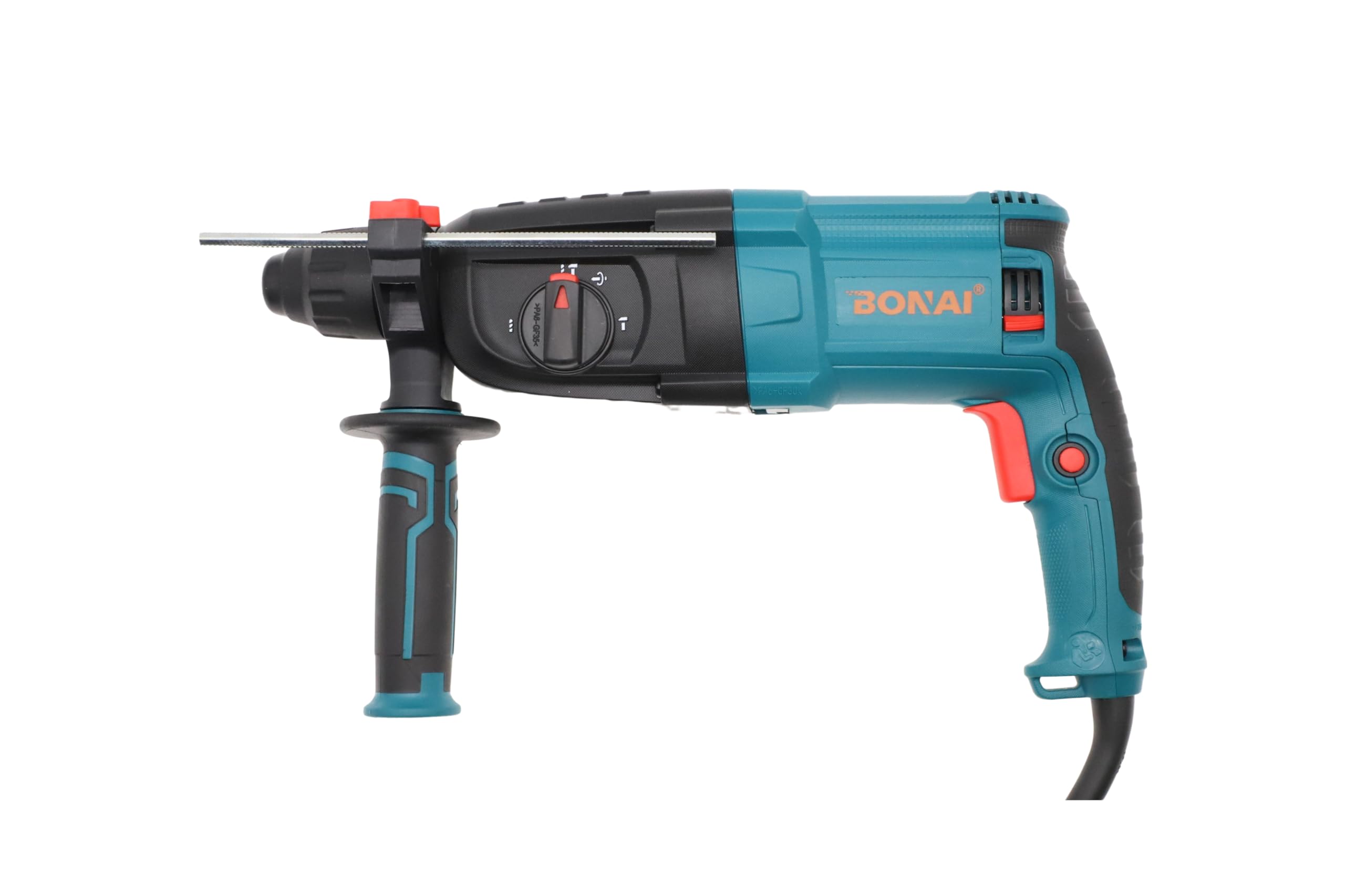 BONAI Variable Speed Rotary Hammer Drill, 26mm SDS Plus Demolition Hammer for Concrete Drill, Functions Reduced Vibration System With 360° Rotating Auxiliary Handle