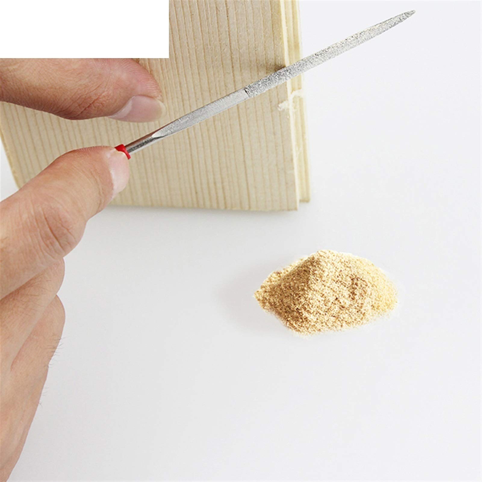 Juego de limas, juego de limas de metal, 10 piezas de limas de aguja de diamante de 140 mm for tallar en madera Juego de limas manuales de metal Lima de aguja manual for pasatiempos Lima resistente(Co